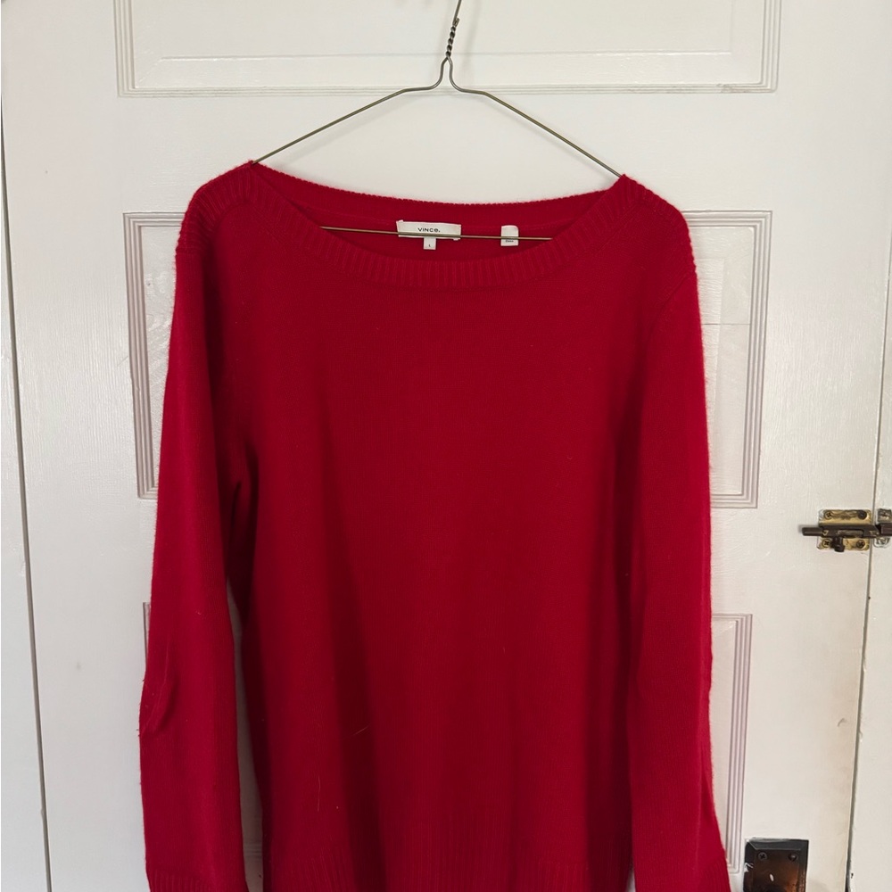 Vince Red Crew Neck Sweater